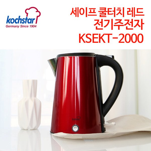 콕스타 세이프 쿨터치 레드 전기주전자 (보온기능) KSEKT-2000