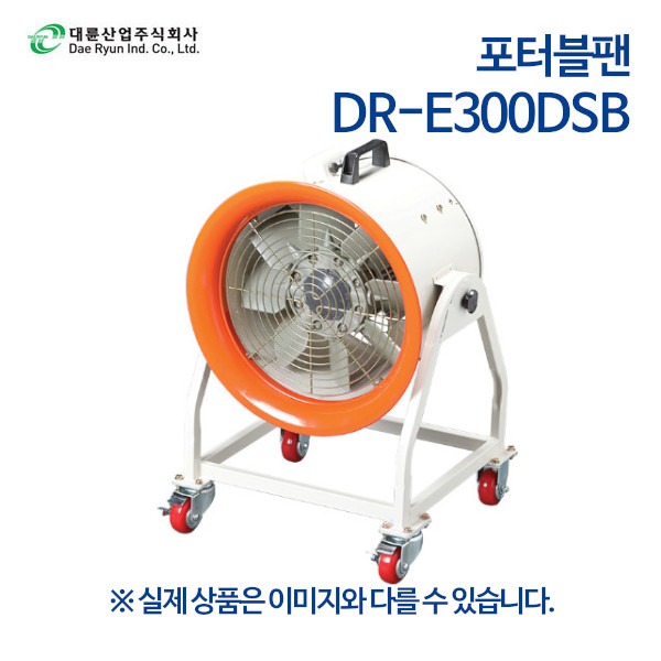 대륜산업 바퀴형 포터블팬 DR-E300DSB (단상)